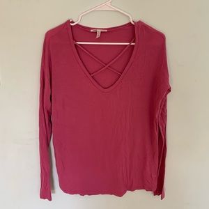PINK long sleeved shirt